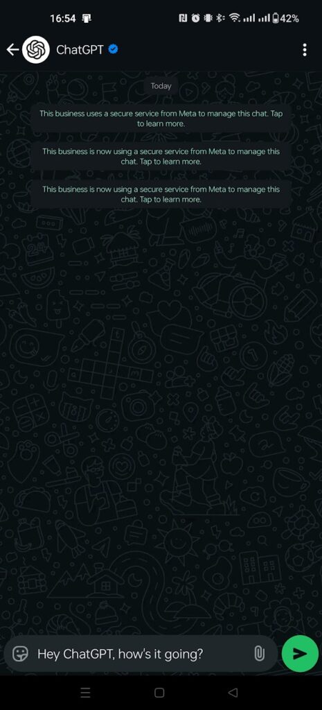 Chat with ChatGPT on WhatsApp